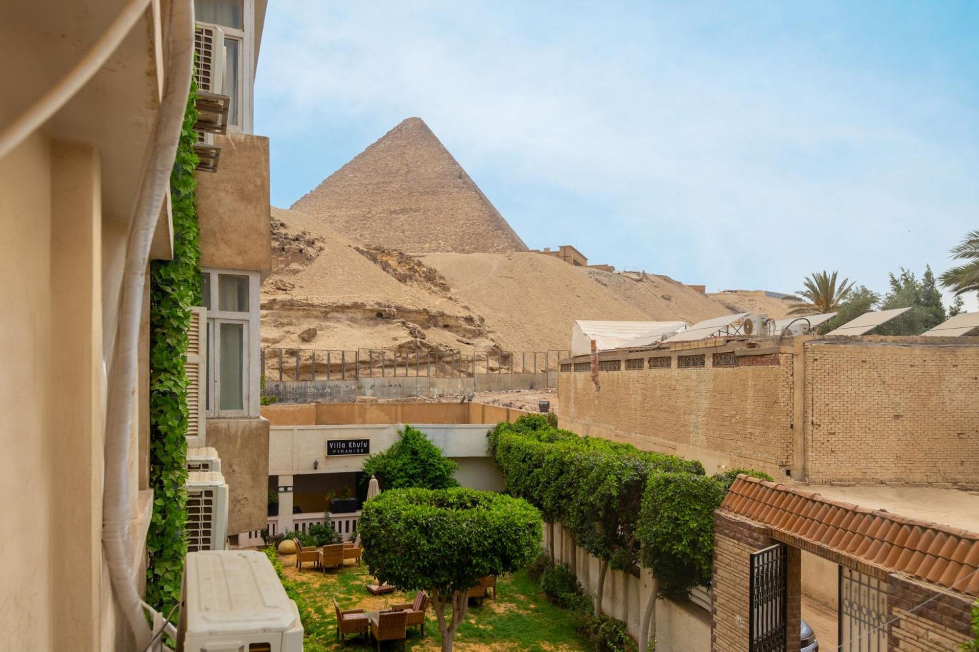 The Grand Pyramids View Hotel Kafret el-Gabal Exterior foto